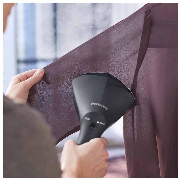 Défroisseur PHILIPS GC800/80 - Défroissage horizontal ou vertical - Réservoir d'eau 230 ml - Technologie De-Calc
