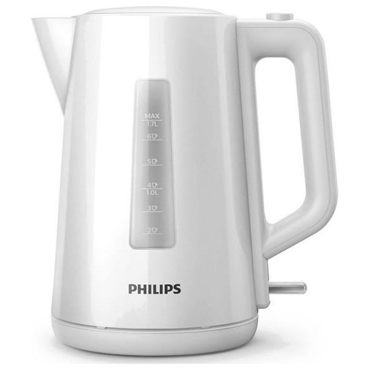 Bouilloire - PHILIPS - Daily HD9318/00 - 1,7L - Couvercle a ressort - Tamis filtre calcaire - Blanche Bouilloire - PHILIPS - Daily HD9318/00 - 1,7L - Couvercle a ressort - Tamis filtre calcaire - Blanche