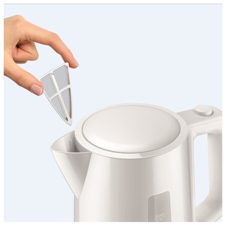 Bouilloire - PHILIPS - Daily HD9318/00 - 1,7L - Couvercle a ressort - Tamis filtre calcaire - Blanche Bouilloire - PHILIPS - Daily HD9318/00 - 1,7L - Couvercle a ressort - Tamis filtre calcaire - Blanche