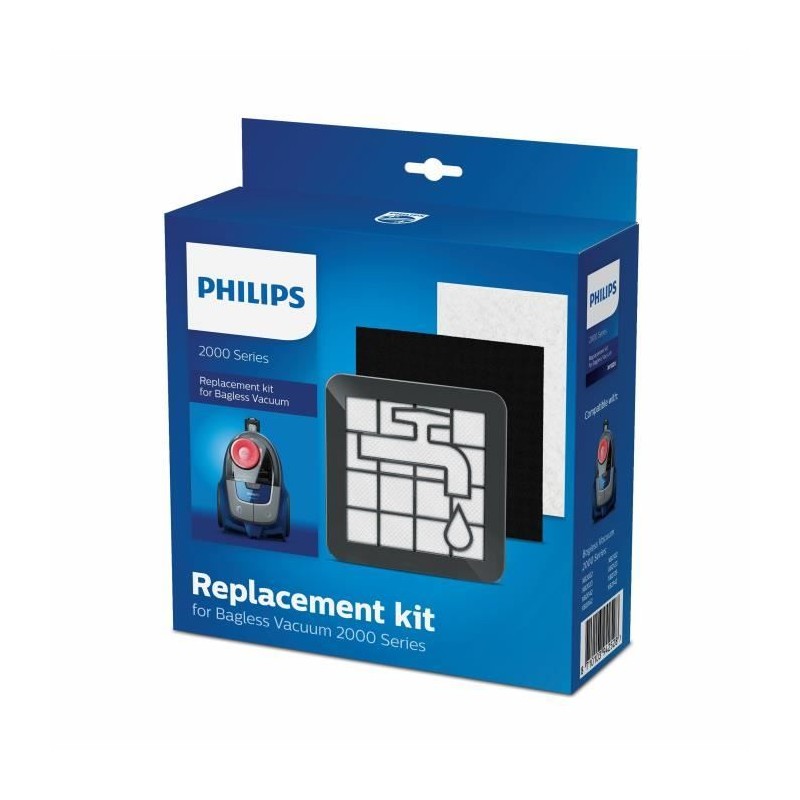 Kit d'entretien anti-poussiere pour aspirateur sans sac Philips Série