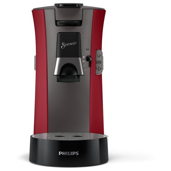 Machine a café dosettes SENSEO - PHILIPS - CSA240/91 - Select Eco - 1450 W - Rouge intense