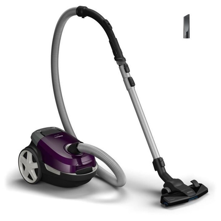 Aspirateur Traineau avec sac - PHILIPS - XD3100/06 - 900 W - 79 dB - Violet Aspirateur Traineau avec sac - PHILIPS - XD3100/06 - 900 W - 79 dB - Violet