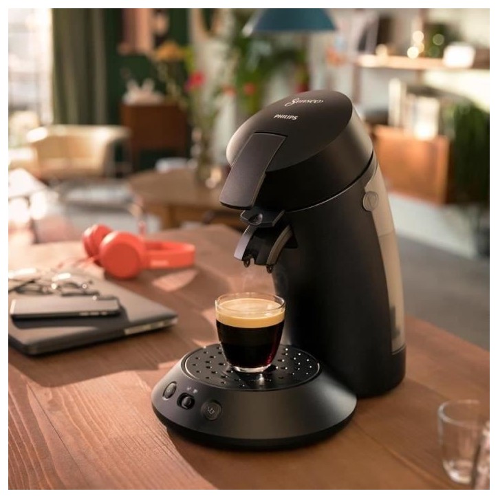 Machine a café dosettes Senseo - PHILIPS - CSA210/61 Original Plus - 1450 W - Noir Machine a café dosettes Senseo - PHILIPS - CSA210/61 Original Plus - 1450 W - Noir