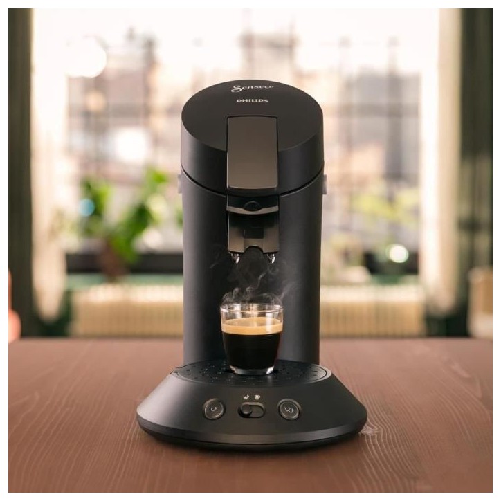 Machine a café dosettes Senseo - PHILIPS - CSA210/61 Original Plus - 1450 W - Noir Machine a café dosettes Senseo - PHILIPS - CSA210/61 Original Plus - 1450 W - Noir
