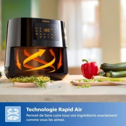 Friteuse sans huile PHILIPS - Airfryer Connecté HD9280/60 - Capacité