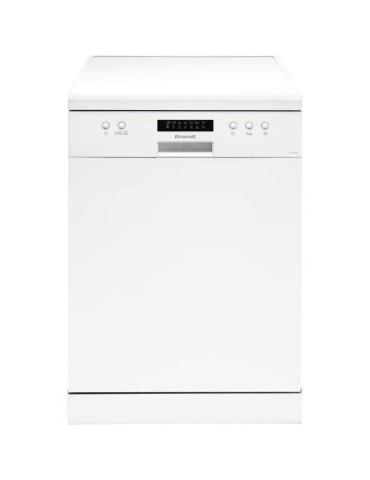Lave-vaisselle pose libre BRANDT LVC128W - 12 couverts - Induction - L59,8cm - 48dB - Blanc