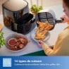 Friteuse sans huile PHILIPS - Airfryer Connecté HD9280/60 - Capacité