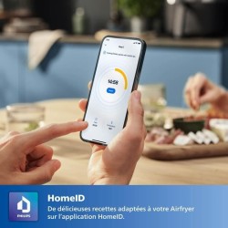 Friteuse sans huile PHILIPS - Airfryer Connecté HD9280/60 - Capacité