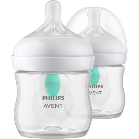 Lot de 2 biberons - PHILIPS AVENT- Natural 3.0 - Anti-colique - 125 ml