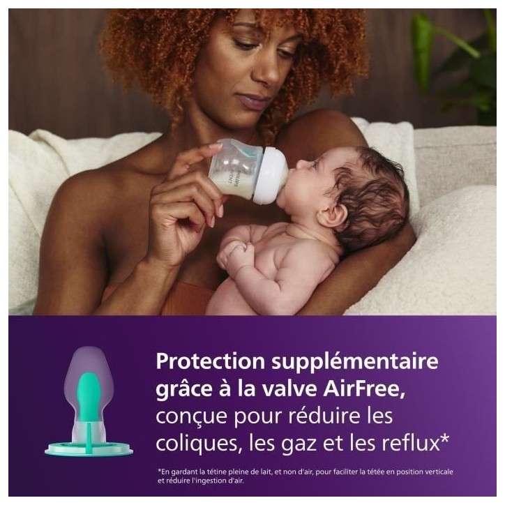 Kit nouveau-né - PHILIPS AVENT - Natural 3.0 AirFree - 2 Biberons 125ml + 2 Biberons 260ml + Sucettes Ultra Douce 0-6M Kit nouveau-né - PHILIPS AVENT - Natural 3.0 AirFree - 2 Biberons 125ml + 2 Biberons 260ml + Sucettes Ultra Douce 0-6M