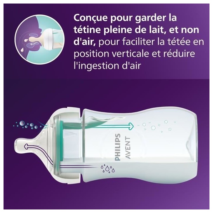 Kit nouveau-né - PHILIPS AVENT - Natural 3.0 AirFree - 2 Biberons 125ml + 2 Biberons 260ml + Sucettes Ultra Douce 0-6M Kit nouveau-né - PHILIPS AVENT - Natural 3.0 AirFree - 2 Biberons 125ml + 2 Biberons 260ml + Sucettes Ultra Douce 0-6M