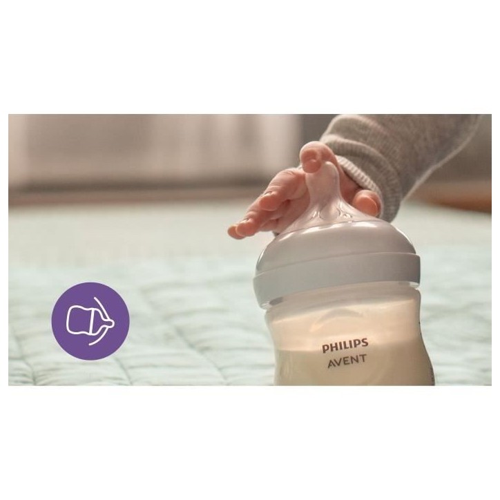 Kit nouveau-né - PHILIPS AVENT - Natural 3.0 - 2 Biberons 125ml + 2 Biberons 260ml + Sucette Ultra Douce 0-6M + Goupillon Kit nouveau-né - PHILIPS AVENT - Natural 3.0 - 2 Biberons 125ml + 2 Biberons 260ml + Sucette Ultra Douce 0-6M + Goupillon