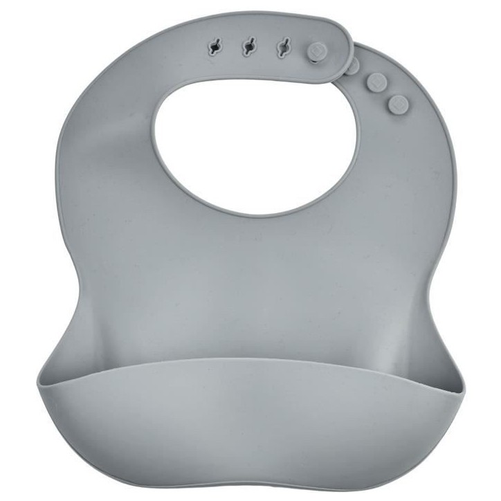 Lot de 2 bavoirs - THERMOBABY - Silicone - Vert Cactus et Gris - Etanches et réglables Lot de 2 bavoirs - THERMOBABY - Silicone - Vert Cactus et Gris - Etanches et réglables