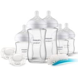Kit nouveau-né - PHILIPS AVENT - Natural Verre 3.0 - 3 Biberons 120ml