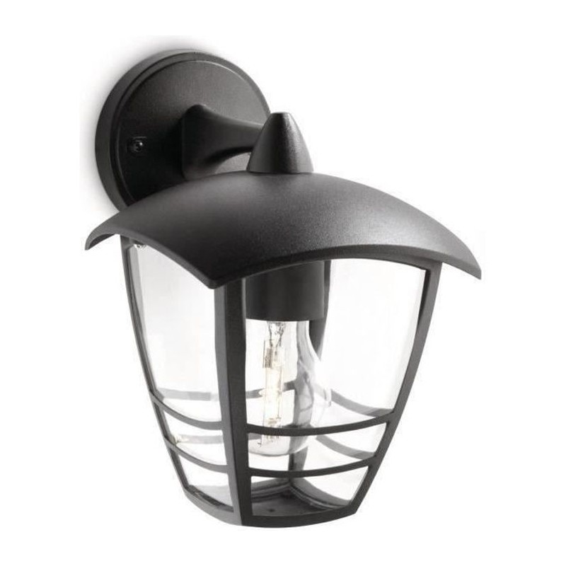 Lanterne murale extérieure - PHILIPS - Creek - Aluminium - Noir Lanterne murale extérieure - PHILIPS - Creek - Aluminium - Noir