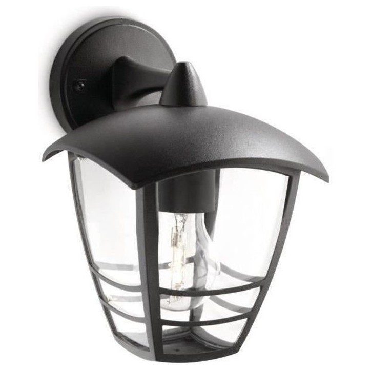 Lanterne murale extérieure - PHILIPS - Creek - Aluminium - Noir Lanterne murale extérieure - PHILIPS - Creek - Aluminium - Noir
