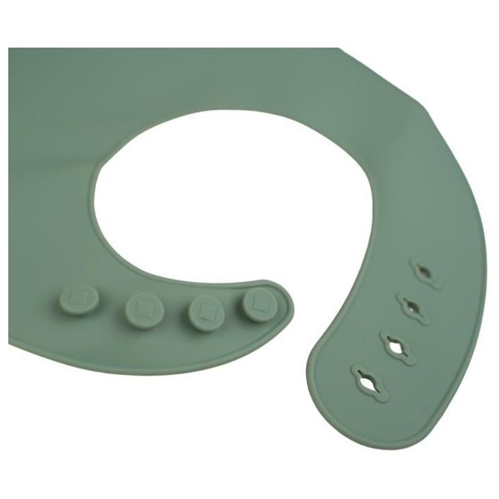 Lot de 2 bavoirs - THERMOBABY - Silicone - Vert Cactus et Gris - Etanches et réglables Lot de 2 bavoirs - THERMOBABY - Silicone - Vert Cactus et Gris - Etanches et réglables