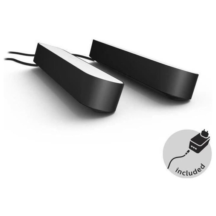 Lampe connectée Philips Hue Hue Play pack de 2 - Noir Lampe connectée Philips Hue Hue Play pack de 2 - Noir
