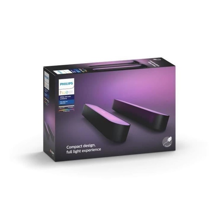 Lampe connectée Philips Hue Hue Play pack de 2 - Noir Lampe connectée Philips Hue Hue Play pack de 2 - Noir