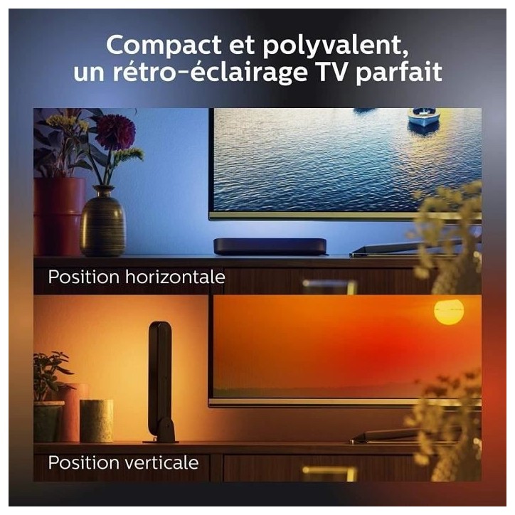 Lampe connectée Philips Hue Hue Play Pack x1 - Blanc Lampe connectée Philips Hue Hue Play Pack x1 - Blanc