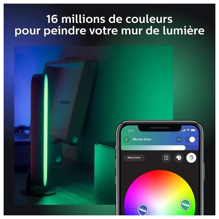 Lampe connectée Philips Hue Hue Play Pack x1 - Blanc Lampe connectée Philips Hue Hue Play Pack x1 - Blanc