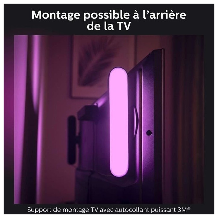 Lampe connectée Philips Hue Hue Play Pack x1 - Blanc Lampe connectée Philips Hue Hue Play Pack x1 - Blanc