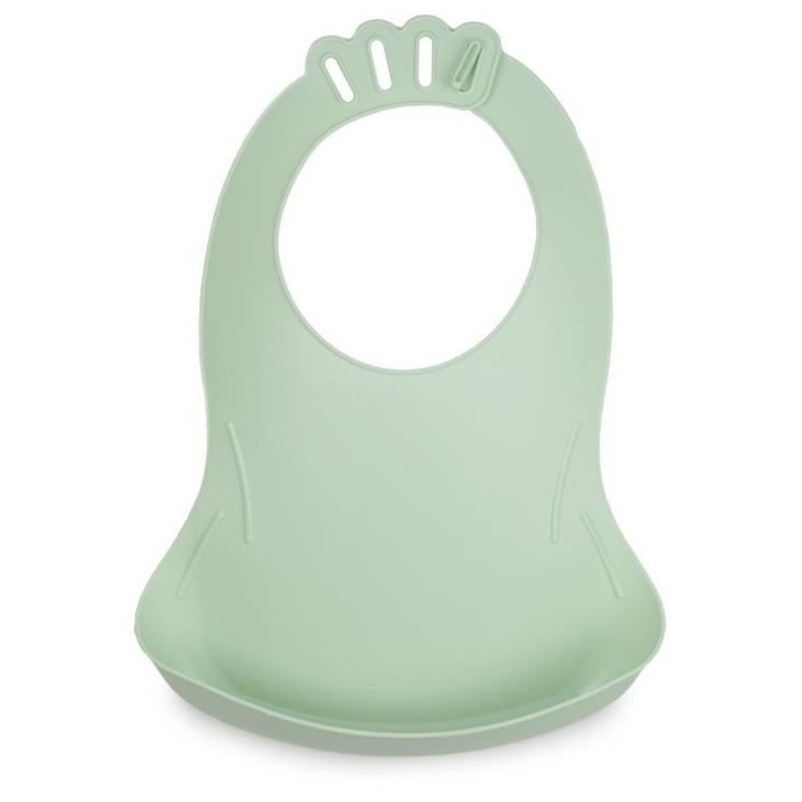 Lot de 2 bavoirs - THERMOBABY - BIBOU - Vert Céladon et Gris Charme - Ajustables et étanches Lot de 2 bavoirs - THERMOBABY - BIBOU - Vert Céladon et Gris Charme - Ajustables et étanches