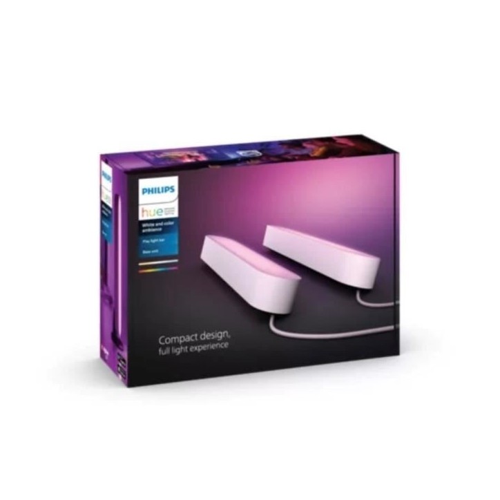 Philips Hue Play Pack x2 - Blanc - LED compatible Bluetooth - Lumiere connectée Philips Hue Play Pack x2 - Blanc - LED compatible Bluetooth - Lumiere connectée