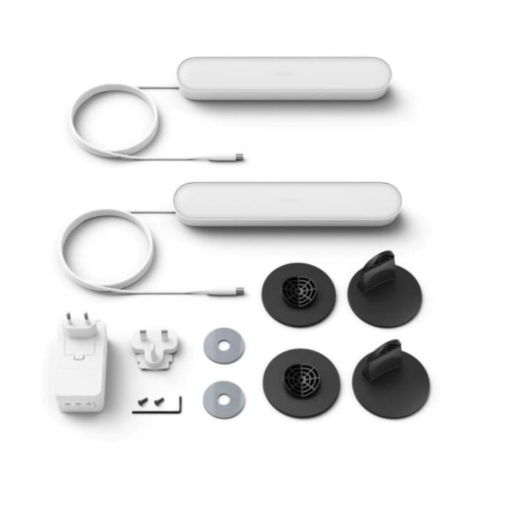Philips Hue Play Pack x2 - Blanc - LED compatible Bluetooth - Lumiere connectée Philips Hue Play Pack x2 - Blanc - LED compatible Bluetooth - Lumiere connectée