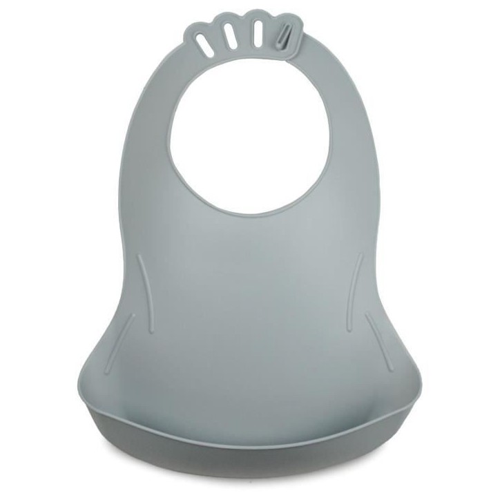 Lot de 2 bavoirs - THERMOBABY - BIBOU - Vert Céladon et Gris Charme - Ajustables et étanches Lot de 2 bavoirs - THERMOBABY - BIBOU - Vert Céladon et Gris Charme - Ajustables et étanches