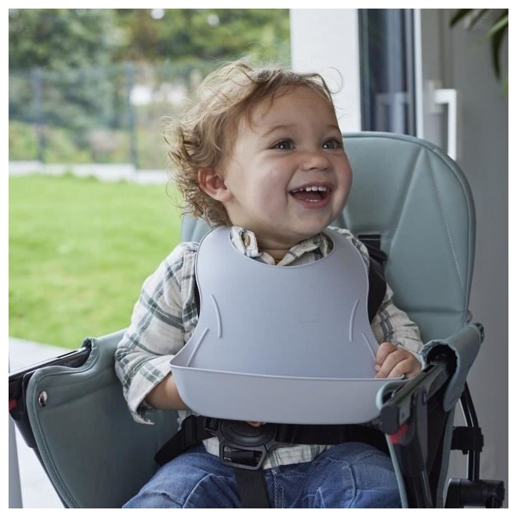 Lot de 2 bavoirs - THERMOBABY - BIBOU - Vert Céladon et Gris Charme - Ajustables et étanches Lot de 2 bavoirs - THERMOBABY - BIBOU - Vert Céladon et Gris Charme - Ajustables et étanches