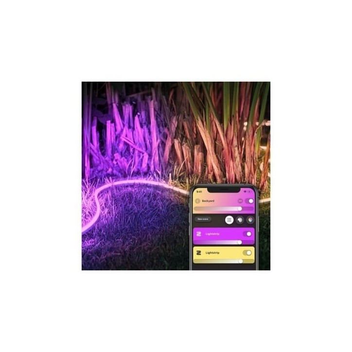 Ruban lumineux connecté Philips Hue White Outdoor Lightstrip - 5 m pour éclairage extérieur Ruban lumineux connecté Philips Hue White Outdoor Lightstrip - 5 m pour éclairage extérieur