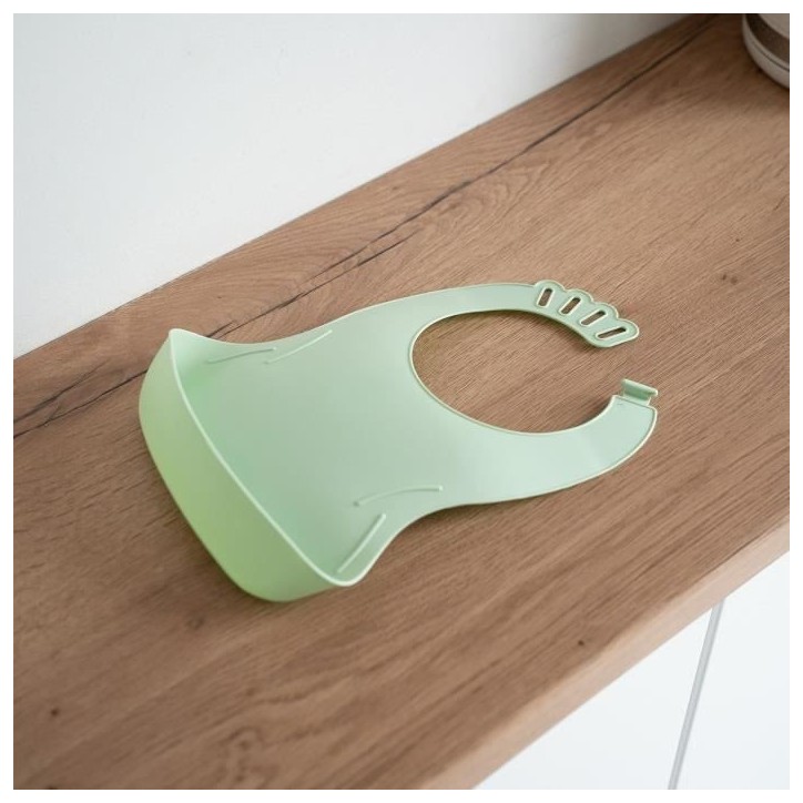 Lot de 2 bavoirs - THERMOBABY - BIBOU - Vert Céladon et Gris Charme - Ajustables et étanches Lot de 2 bavoirs - THERMOBABY - BIBOU - Vert Céladon et Gris Charme - Ajustables et étanches