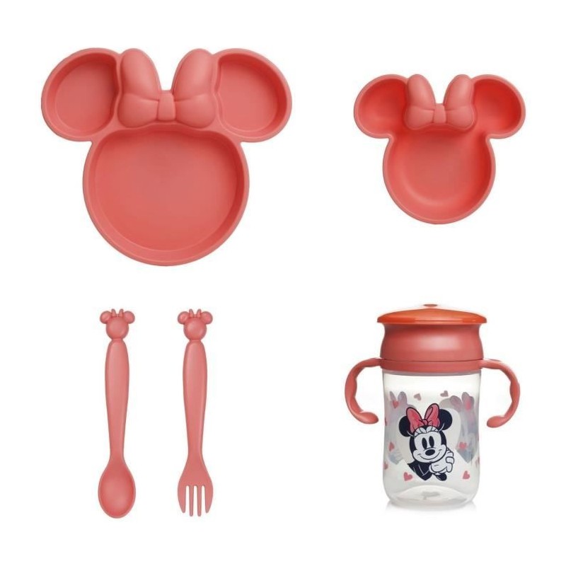 Pack repas - THERMOBABY - Silhouette PP - Ensemble vaisselle - Minnie Pack repas - THERMOBABY - Silhouette PP - Ensemble vaisselle - Minnie