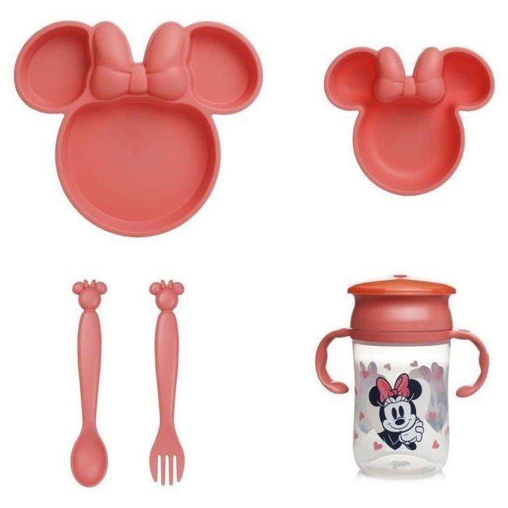 Pack repas - THERMOBABY - Silhouette PP - Ensemble vaisselle - Minnie Pack repas - THERMOBABY - Silhouette PP - Ensemble vaisselle - Minnie