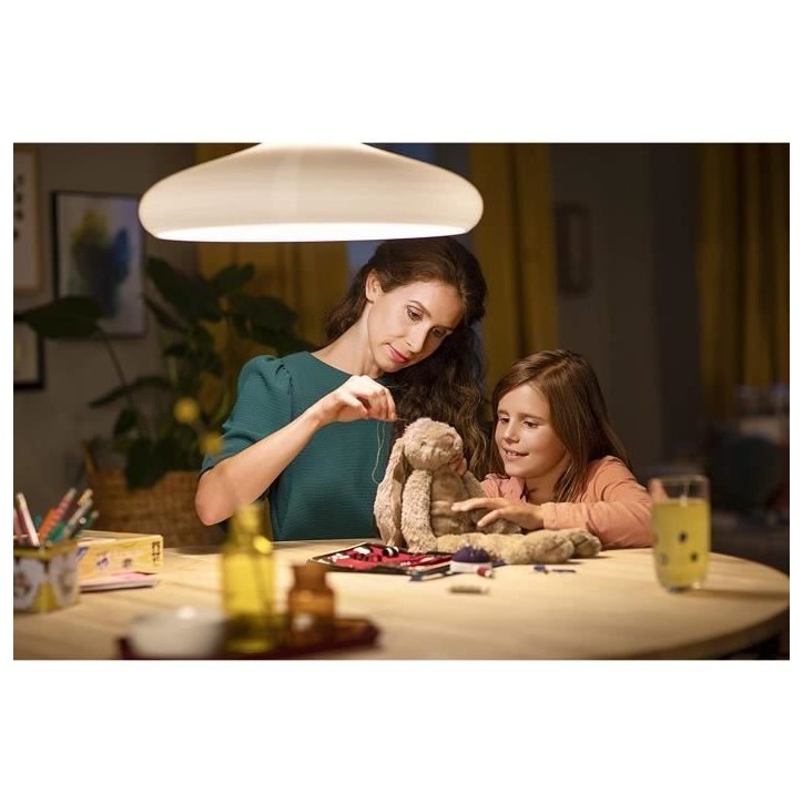 PHILIPS LED Classic 60W Standard E27 Blanc Chaud Non Dimmable Lot de 2 PHILIPS LED Classic 60W Standard E27 Blanc Chaud Non Dimmable Lot de 2