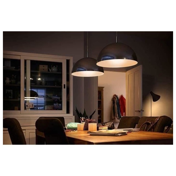 PHILIPS LED Classic 60W Standard E27 Blanc Chaud Non Dimmable Lot de 2 PHILIPS LED Classic 60W Standard E27 Blanc Chaud Non Dimmable Lot de 2