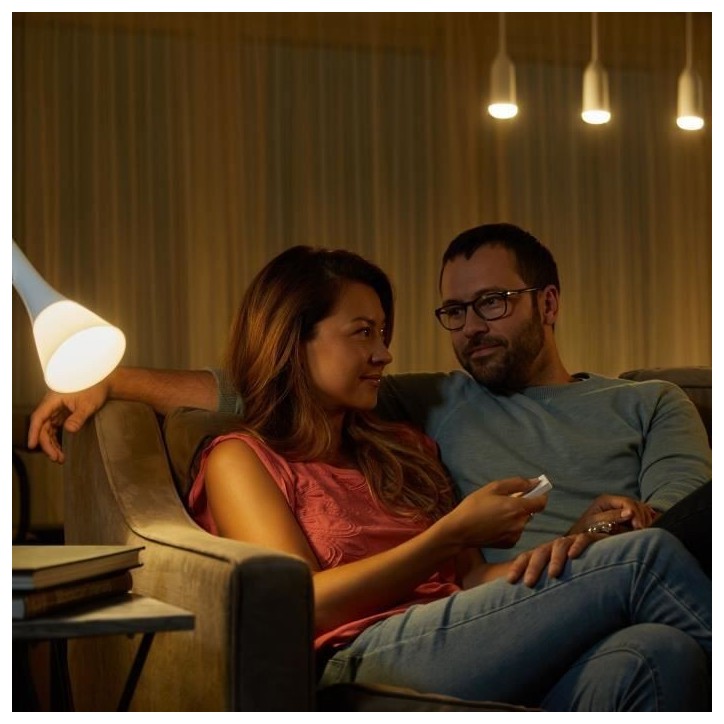 Accessoire pour lampe connectée Philips Hue Hue Dim Switch Télécommande nomade variateur de lumiere Accessoire pour lampe connectée Philips Hue Hue Dim Switch Télécommande nomade variateur de lumiere