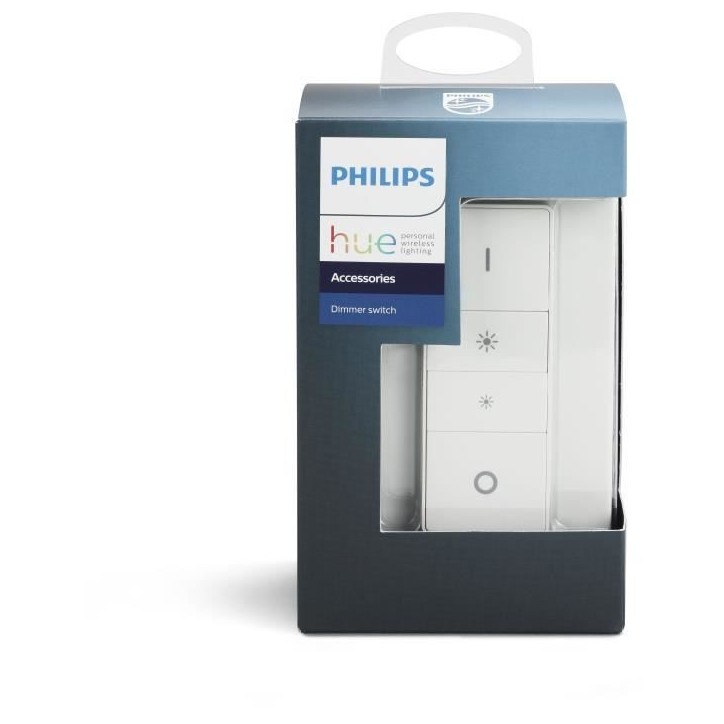 Accessoire pour lampe connectée Philips Hue Hue Dim Switch Télécommande nomade variateur de lumiere Accessoire pour lampe connectée Philips Hue Hue Dim Switch Télécommande nomade variateur de lumiere