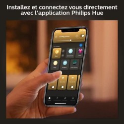 Philips Hue White Ambiance, ampoule LED connectée E27, Equivalent 100