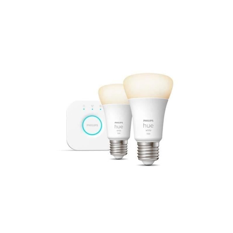 Ampoules connectées Philips Hue Kit de démarrage ampoule connectée Ampoules connectées Philips Hue Kit de démarrage ampoule connectée