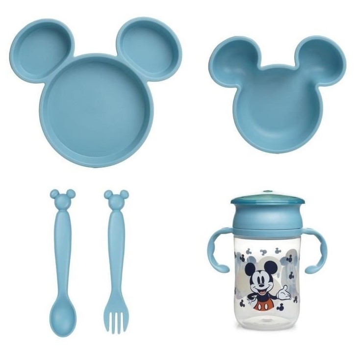 Pack repas - THERMOBABY - Silhouette PP - Ensemble vaisselle - Mickey Pack repas - THERMOBABY - Silhouette PP - Ensemble vaisselle - Mickey