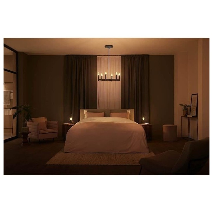 Philips Hue White Ambiance, ampoule LED connectée Filament E27, compatible Bluetooth, fonctionne avec Alexa, Google et Homekit Philips Hue White Ambiance, ampoule LED connectée Filament E27, compatible Bluetooth, fonctionne avec Alexa, Google et Homekit