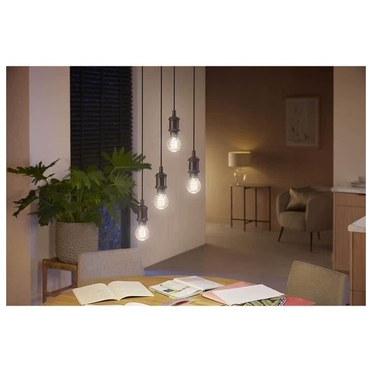 Philips Hue White Ambiance, ampoule LED connectée Filament E27, compatible Bluetooth, fonctionne avec Alexa, Google et Homekit Philips Hue White Ambiance, ampoule LED connectée Filament E27, compatible Bluetooth, fonctionne avec Alexa, Google et Homekit