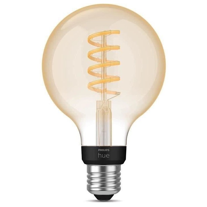 Philips Hue White Ambiance, ampoule LED connectée E27 Filament G93 Globe, Bluetooth, fonctionne avec Alexa, Google et Homekit Philips Hue White Ambiance, ampoule LED connectée E27 Filament G93 Globe, Bluetooth, fonctionne avec Alexa, Google et Homekit