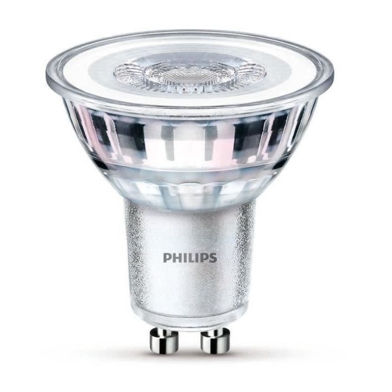 PHILIPS Ampoule LED Spot GU10 - 50W Blanc Chaud - Compatible Variateur PHILIPS Ampoule LED Spot GU10 - 50W Blanc Chaud - Compatible Variateur