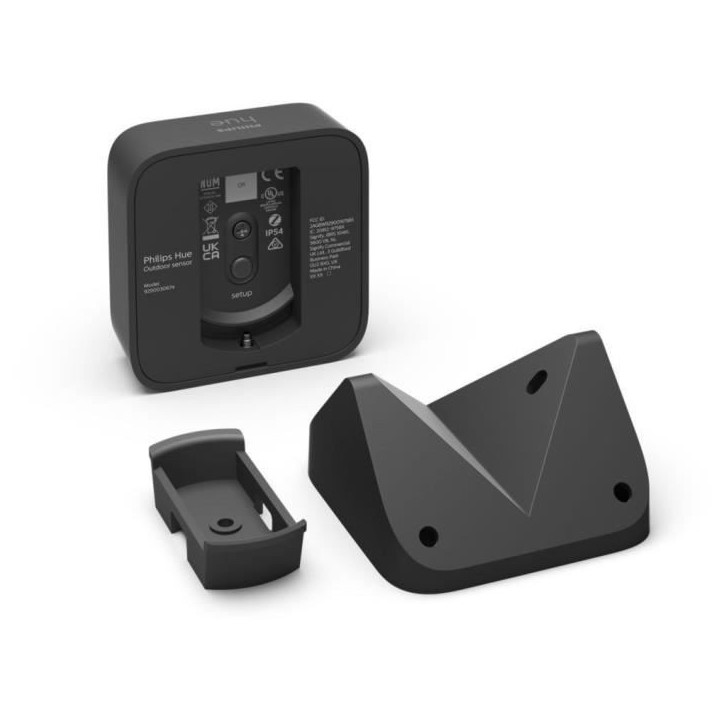 Détecteur de mouvement extérieur Philips Hue - PHILIPS - Outdoor Sensor - Noir - Alexa - Angle de détection 160°