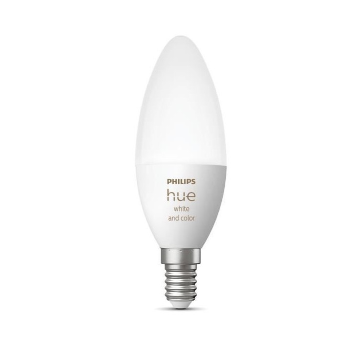 Ampoules connectées Philips Hue White and color flamme E14 Ampoules connectées Philips Hue White and color flamme E14