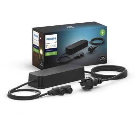 Câble alimentation 100W - Philips Hue Outdoor - Noir - Electrique