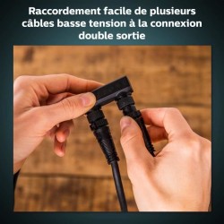 Câble alimentation 100W - Philips Hue Outdoor - Noir - Electrique